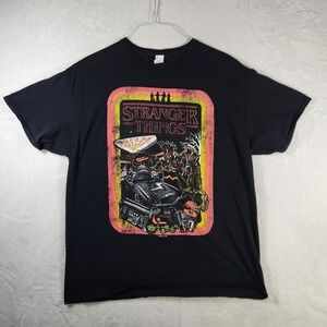 Stranger Things Arcade Prizes Car Black‎ Graphic T-Shirt - XL Men